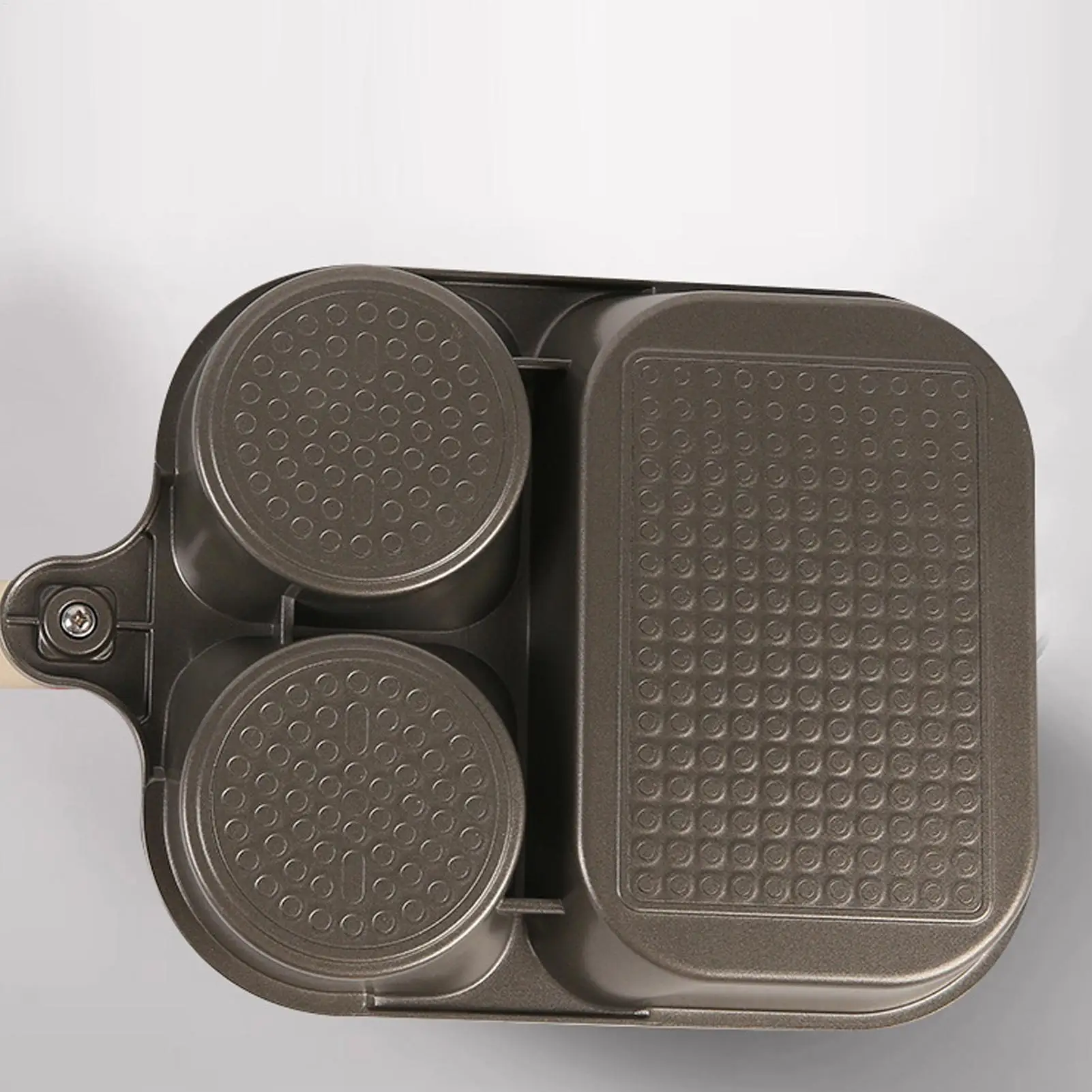 

Яйцеварки с антипригарным покрытием, сковорода для блинов на 3 чашки со скребком и масляной кистью, эргономичная ручка, сковорода для завтрака для приготовления омлета, сэндвича