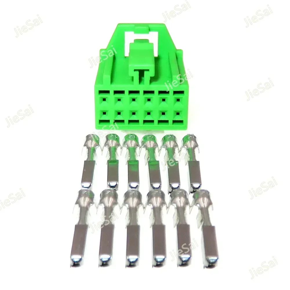 12 Pin 0.6 Series Car Rearview Mirror Electric Wire Connector Automotive Atmosphere Lamp Unsealed Socket For Benz
