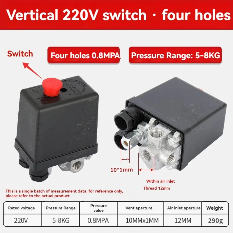 Upgrade Air Compressor Accessories Air Pump Controller Horizontal Pressure Switch Automatic Starter Compressor Start and Stop As