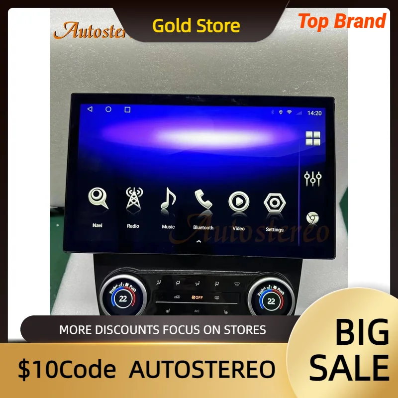 

13‘’ Android 12 128G Auto Stereo For Ford Mustang 2010-2014 Car GPS Navigation Multimedia Player Headunit Radio Wireless Carplay