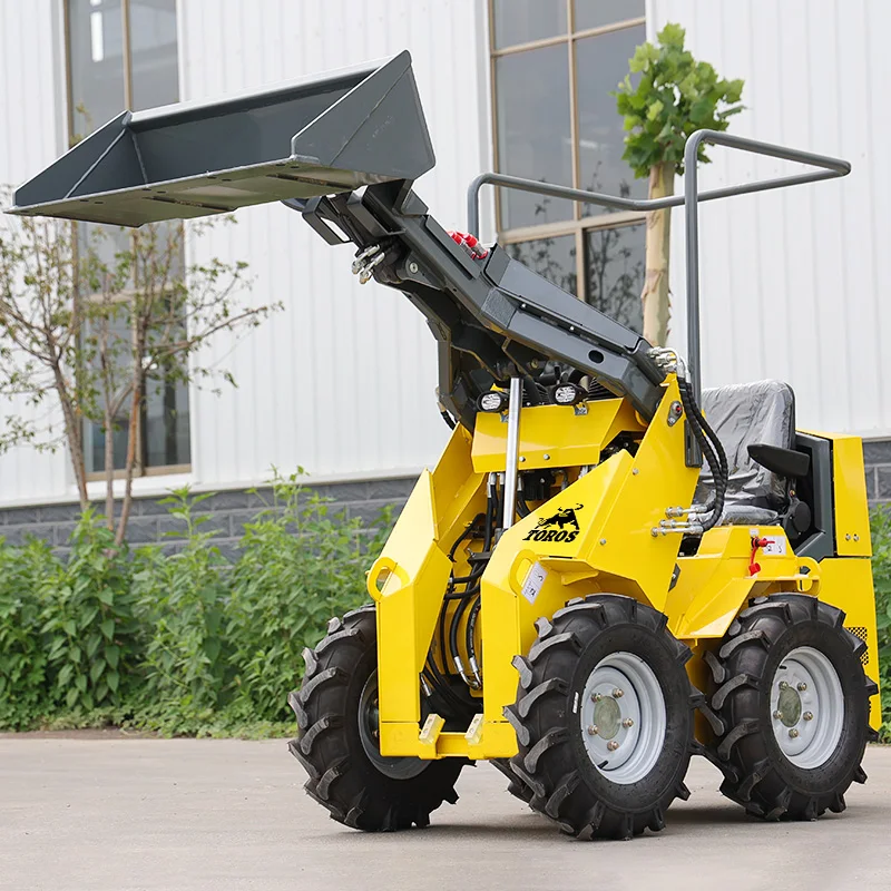 Epa Construction Small Compact Front Shovel Agriculture Construction Diesel Mini Skid Steer Wheel Loader Customized