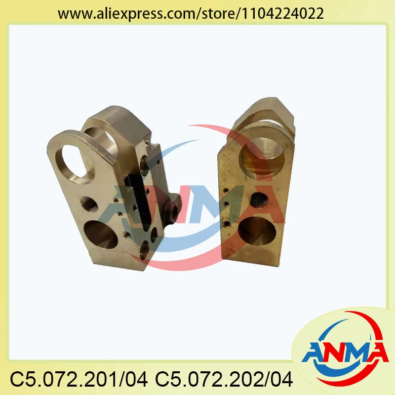New 1Pair Pull Gauge Copper Base C5.072.201/04 C5.072.202/04 CD102 Side Guide For SM102 CD 102 Printing Machinery Parts