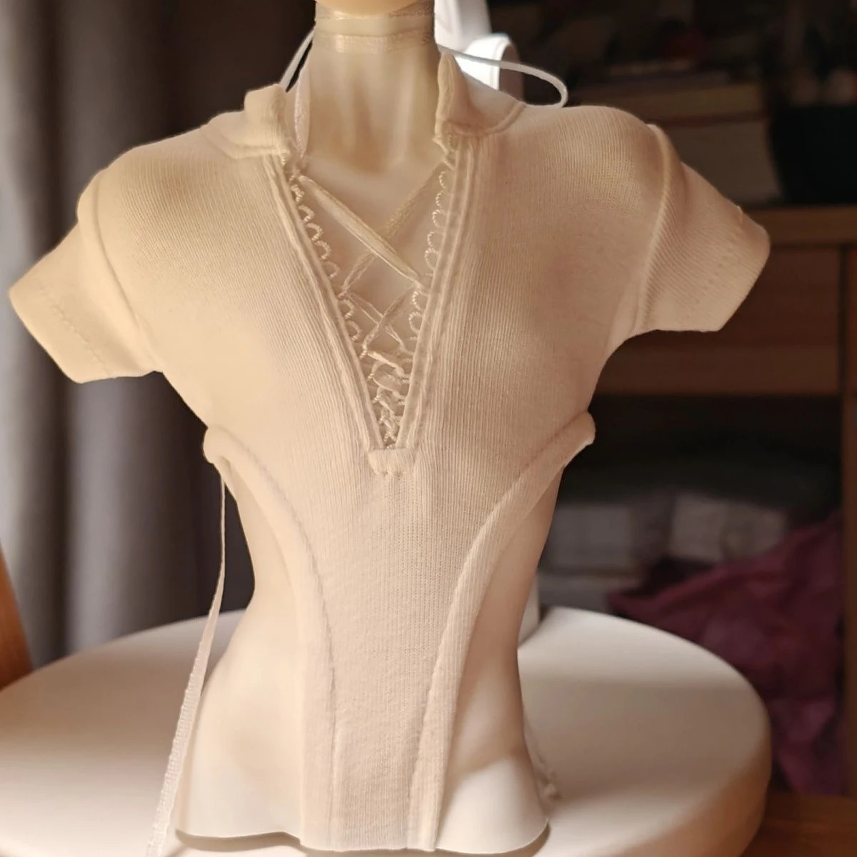 

1/4 Doll's Clothes Tops for 45cm Bjd Doll Tight Jumpsuit Strap White Black Dress Up Toys Play House Doll Accessories, No Doll