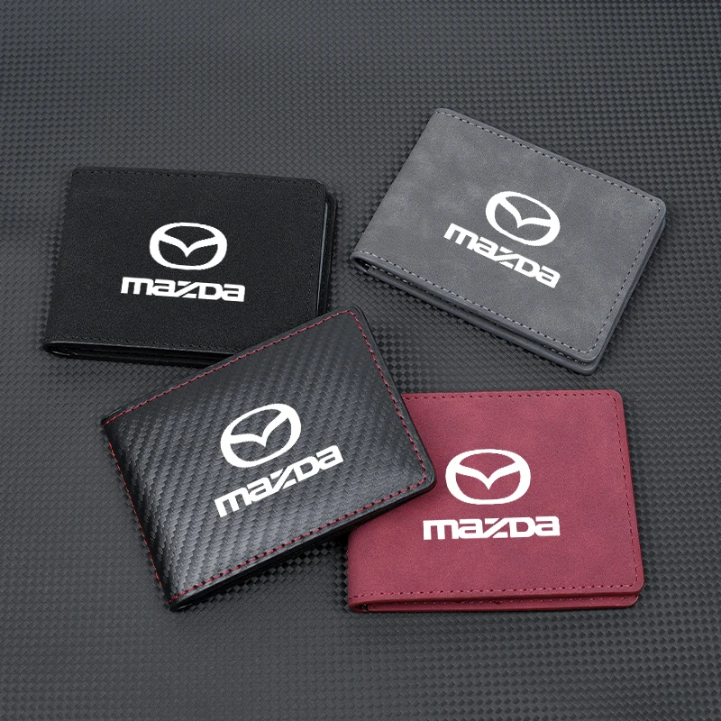 

Car Driver License Cover Suede Leather Auto Driving Documents Case Credit Card Holder For Mazda 3 6 CX5 2 CX3 CX9 MX5 RX8 MS GJI