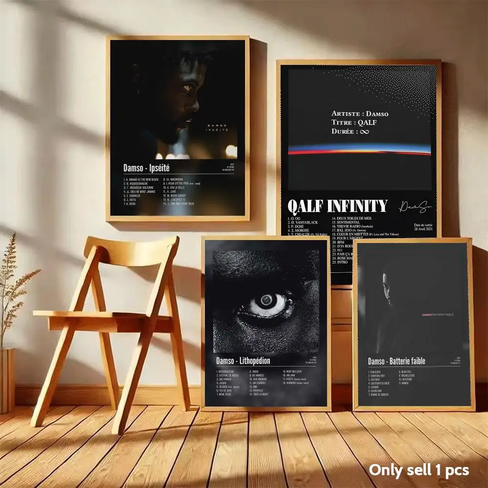 D-Damso Qalf Infinity Poster Home Living Bed Room Bar Hallway Sticky Wall Art Printing Aesthetic Decor