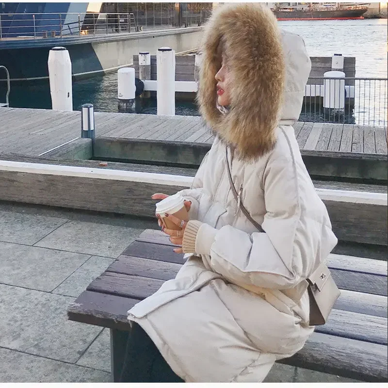 Parka Autumn Winter Jacket Women Clothes Vintage Warm Coat Female Women's Down Cotton Warm Thick Long Parkas Oversized Jacket