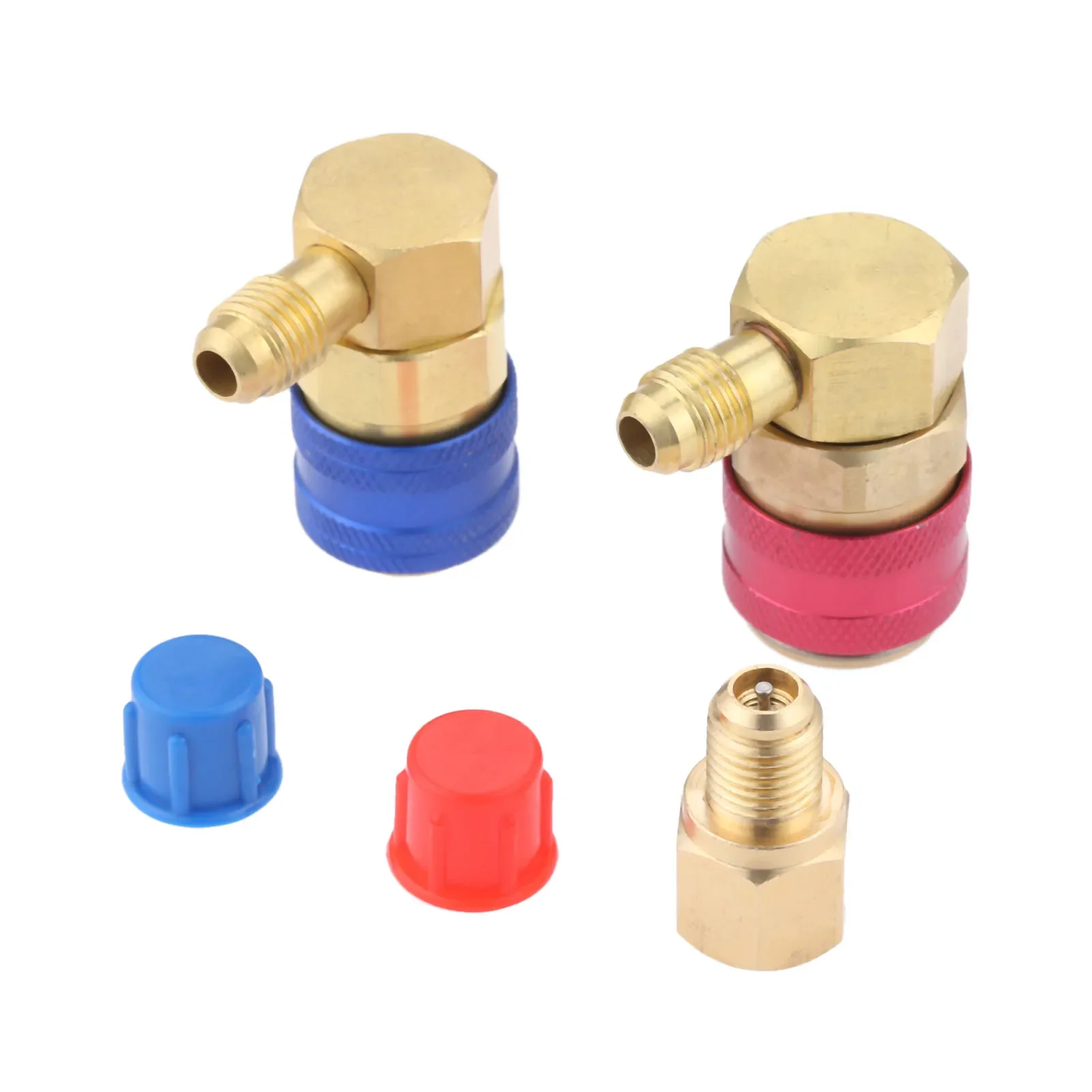 AC R134A Quick Connector Adapter Coupler R12 To R134A A/C Manifold Gauge HVAC Auto Air-conditioning High/Low Side Quick Coupler