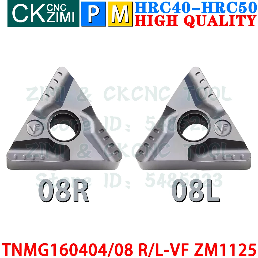 TNMG160404R-VF TNMG160404L-VF TNMG160408R-VF TNMG160408L-VF ZM1125 Wkładki z węglika Cięcie rowków Narzędzie do toczenia płytek TNMG1604 TNMG 1604 R/L VF CNC Narzędzia do frezowania