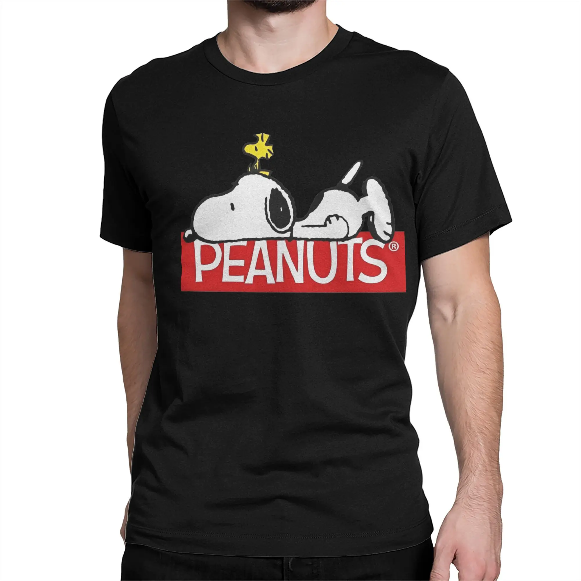 Snoopy Peanuts Graphic Printing T Shirt for Men Women  100% Cotton  Tee Shirt Clothing