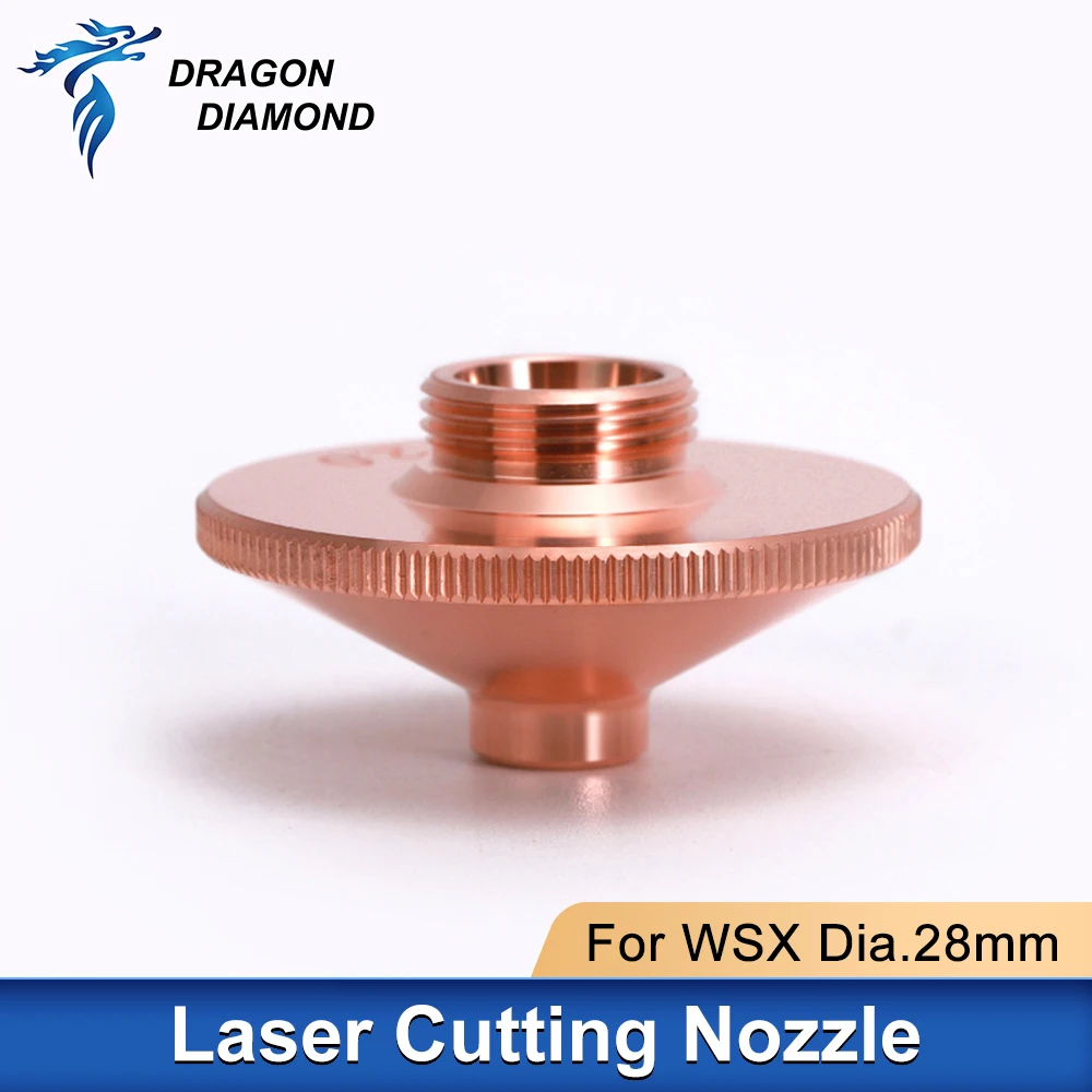 28mm WSX Nozzle Laser For Precitec Raytools HANS Fiber Laser Cutting Machine Head Single Double Layer