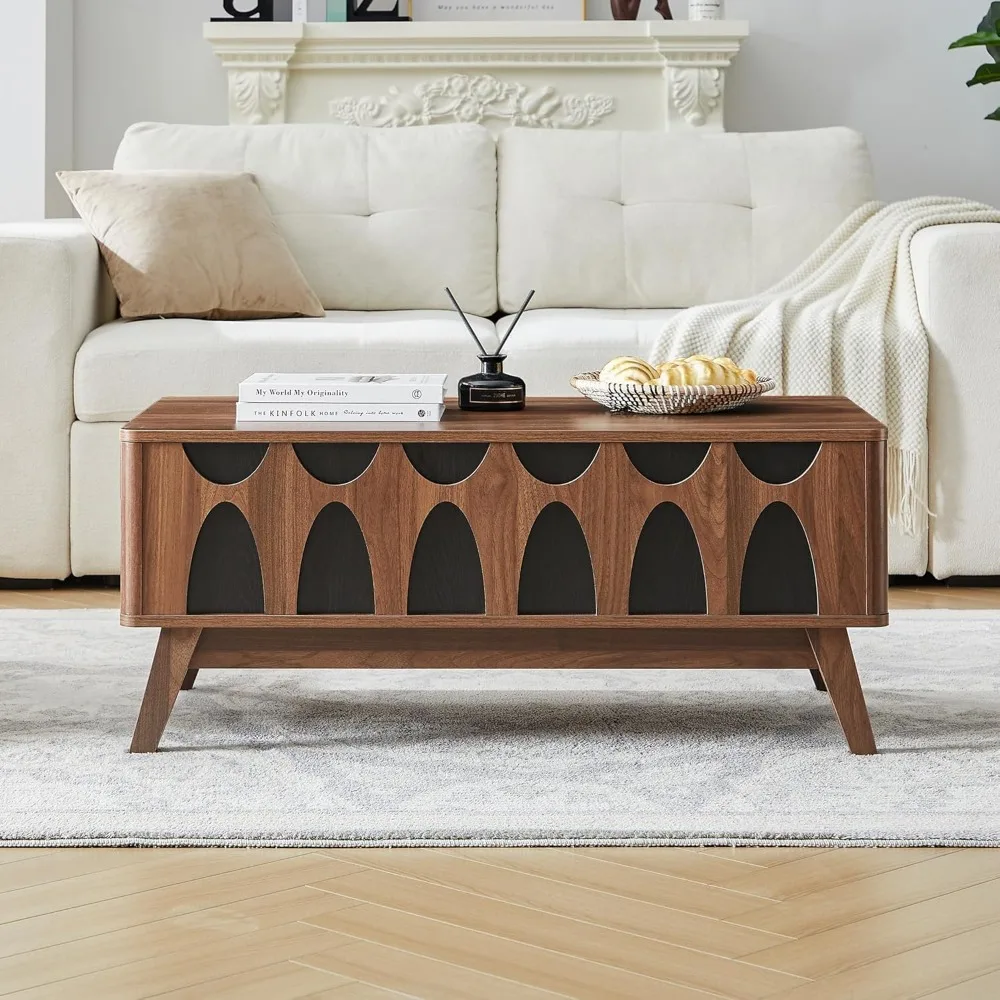 

Lift Top Coffee Table with Storage,39” Modern Coffee Table with Lifting Tabletop and Hidden Storage,Wood Center Table for Living