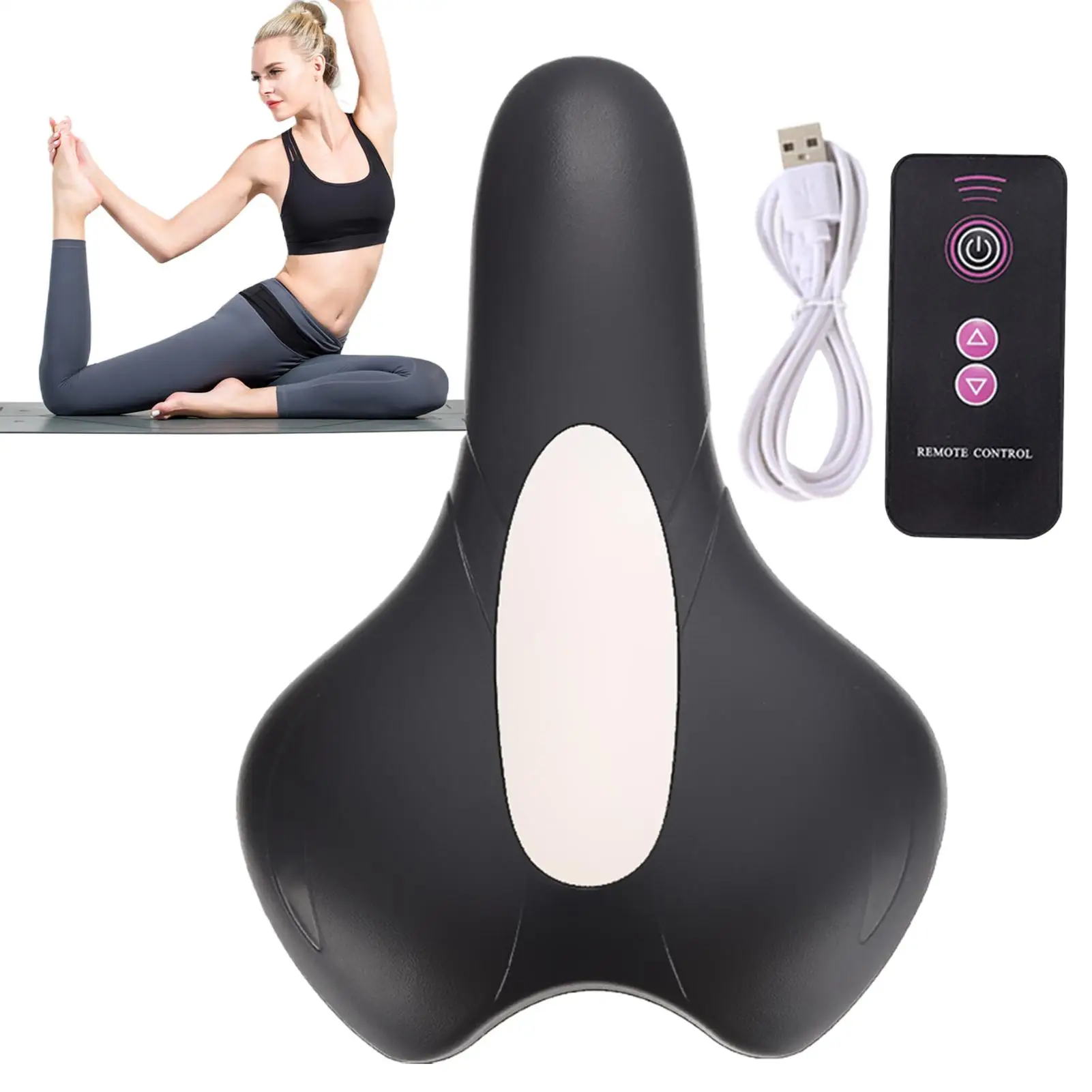 

Упражнения для укрепления тазового бедра, тренировочный инструмент, тренажер для тазового дна с дистанционным управлением и 4-уровневым уровнем для домашнего фитнеса