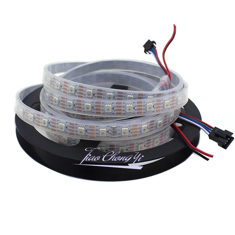 WS2815 DC 12V 5M 300LEDs Pixels (WS2812B ) RGB Full Color  LED Pixels Strip Light Individually Addressable LED Dual-Signal IP67