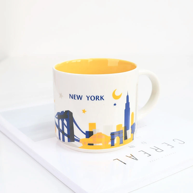 New York City Mugs You are Here Collection Series Toronto Chicago Florida London Paris Thailand Japan China 14OZ Capacity