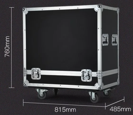 Customized Portable Metal Audio Aviation Box Single 15 Line Array Speaker Case Double 15 & 18 Inch EVA/PVC Storage