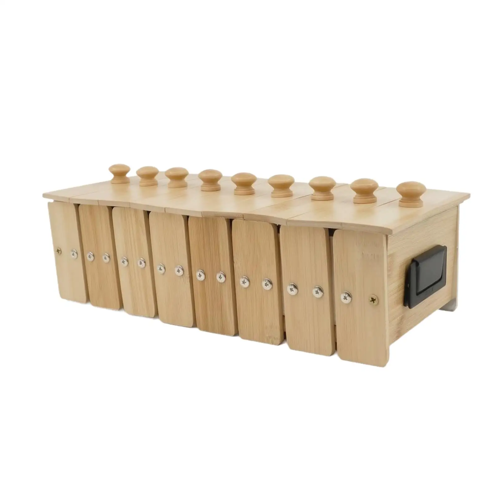 Bamboo Back Heat Therapy Box Metal Lined Traditional Design for Du Meridian Warming Care
