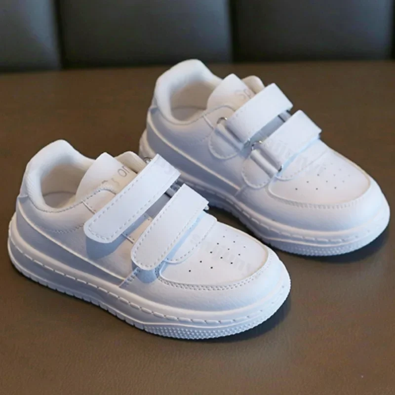 Children\'s Sneakers 2025 Spring Autumn New Boys Girls White Casual Skateboard Shoes Soft Sole Outdoors Anti Slip Kids Baby Shoes