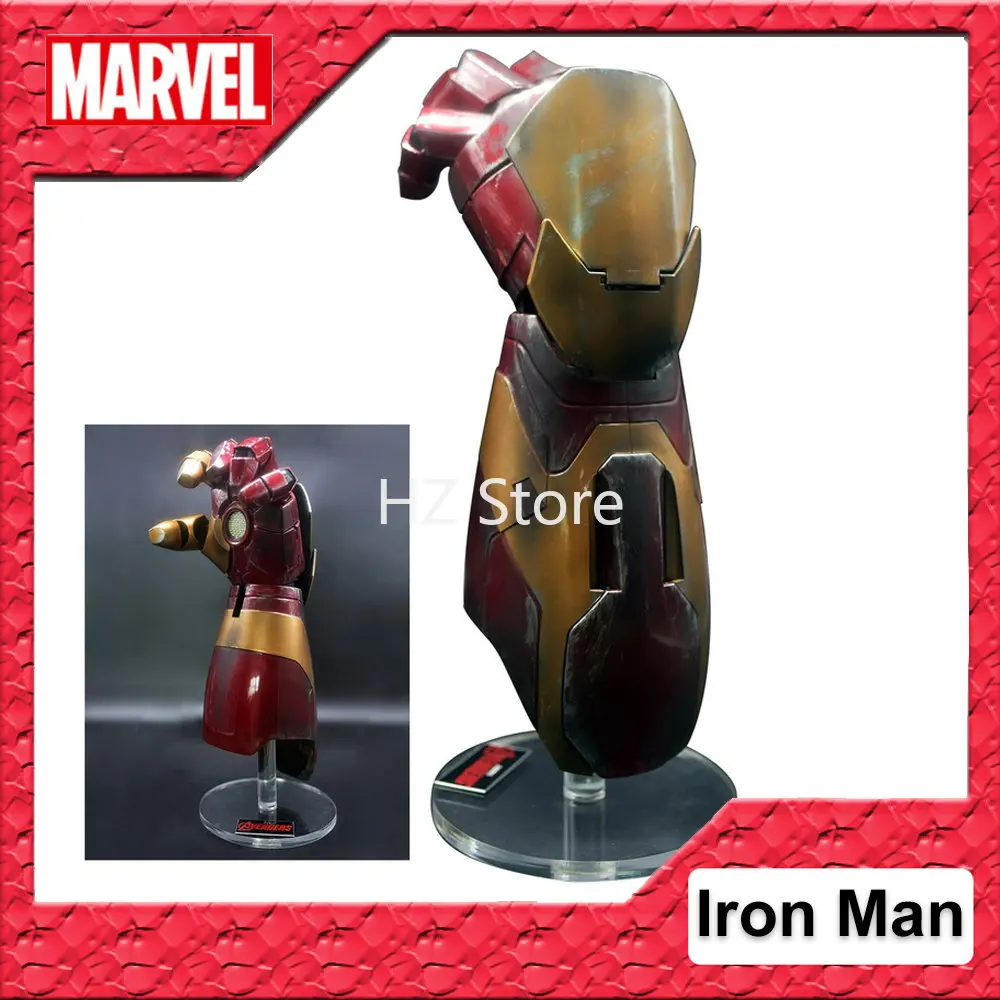 

Marvel Iron Man Electronic Battle Damaged Arm Arc FX Wrist Armor Infinity Gauntlet MK42 1:1 Wearable Ironman Gloves for Gift