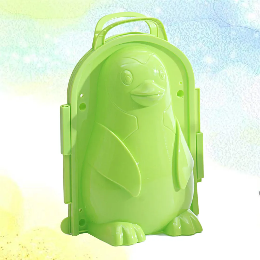 

Penguin Shaped Snow Maker Creative Kids Winter Outdoor Play Tool for Lawn Beach Fun Muscle Development Seasonal