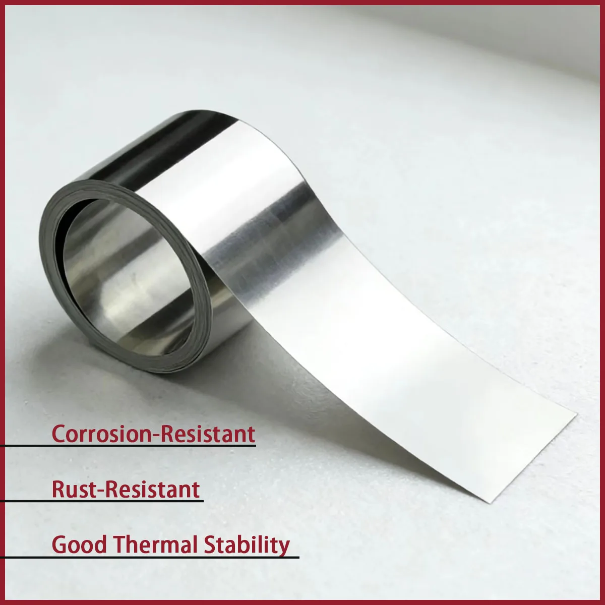 Stainless steel foil thin steel strip with a thickness of 0.05-0.5mm is used in electronics, packaging, aerospace, etc