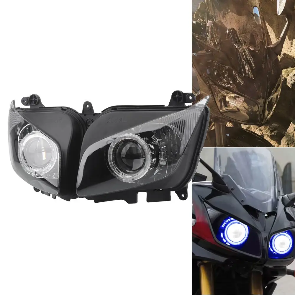 Motorcycle LED Light Headlight Custom HID Headlight Assembly Lo/Hi Beam Headlamp faro For Yamaha FZ1 FZ-1S Fazer 2006-2015 Parts