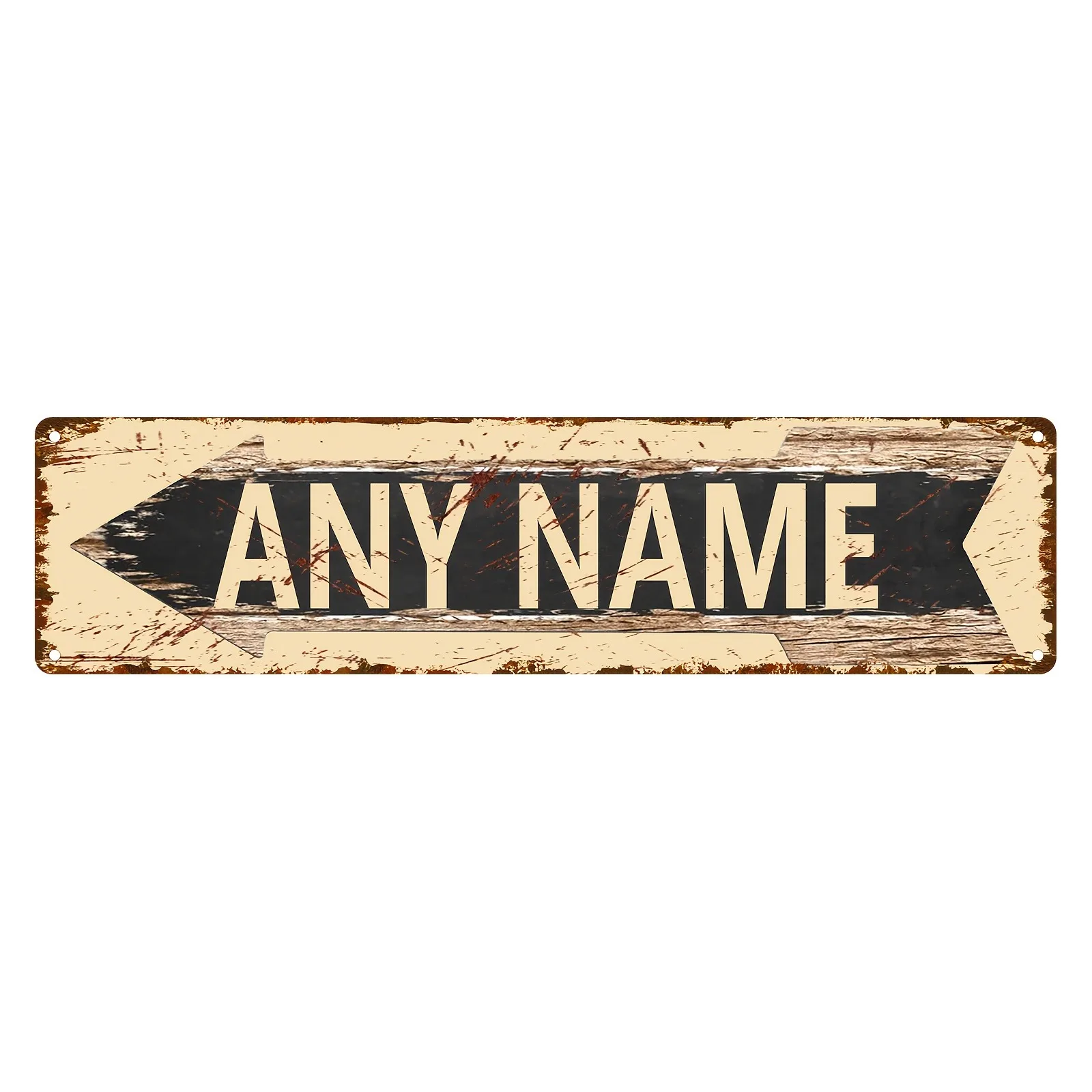 CIFbuy Custom Personalized Retro Street Sign, Left Right Arrows, Wall Art Decor Only, Man Cave Bar Cafe Restaurant Metal Plaque