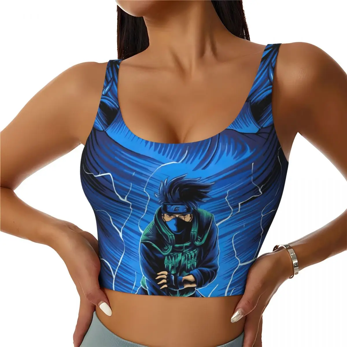 Soutien-gorge de sport personnalisé K-Kakashies H-Hatakes Mentor pour femmes, classique, à fort impact, pour l'entraînement et le yoga, crop top