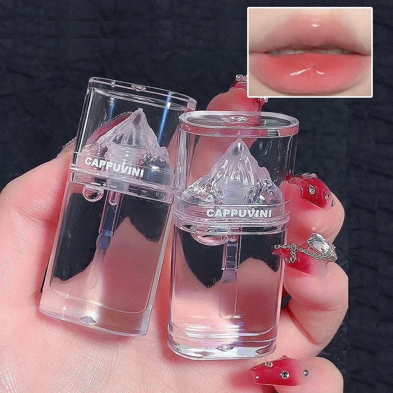 Ice Mountain Lip Gloss Crystal Jelly Lip Glaze Transparent Glass Lip Oil Moisturizing Waterproof Liquid Lipstick Lips Cosmetics