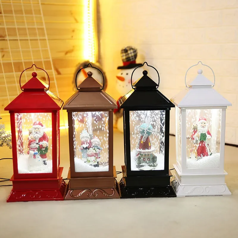 For Christmas Decorations Creative Snow Music Lighting Festival Set Props Children Gifts Holiday Home Party Scene Ornament