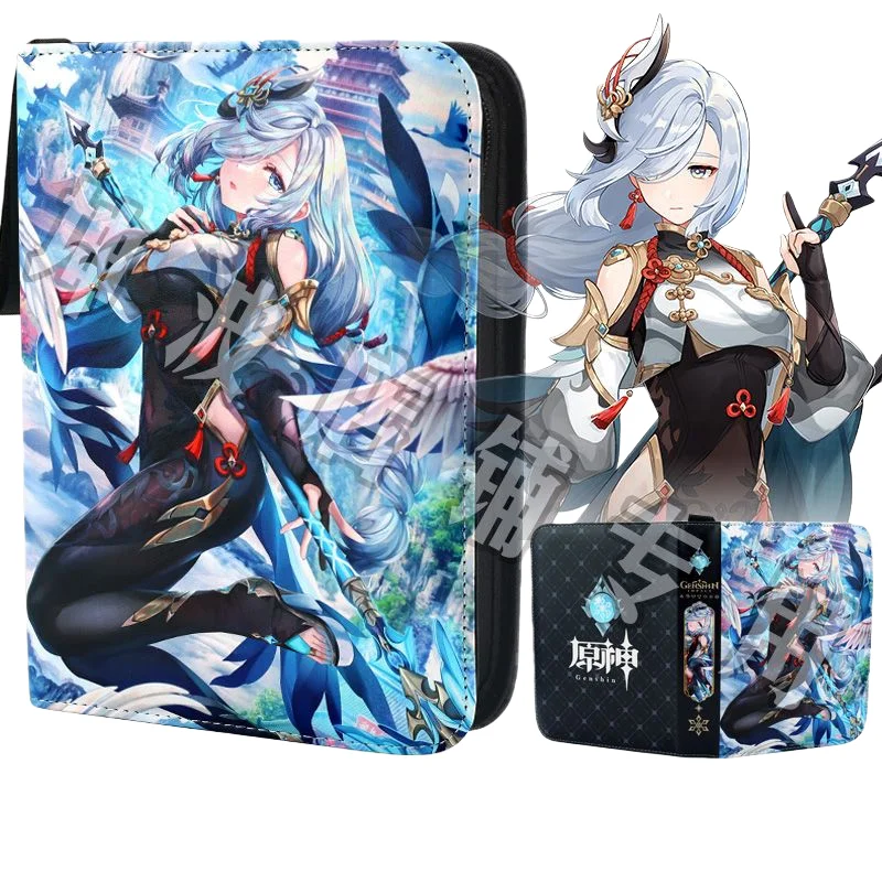 Genshin Impact Game Peripheral Card Book Collection High-Quality Binder Card Holder Cartoon Fashion Trendy Children's  Gift