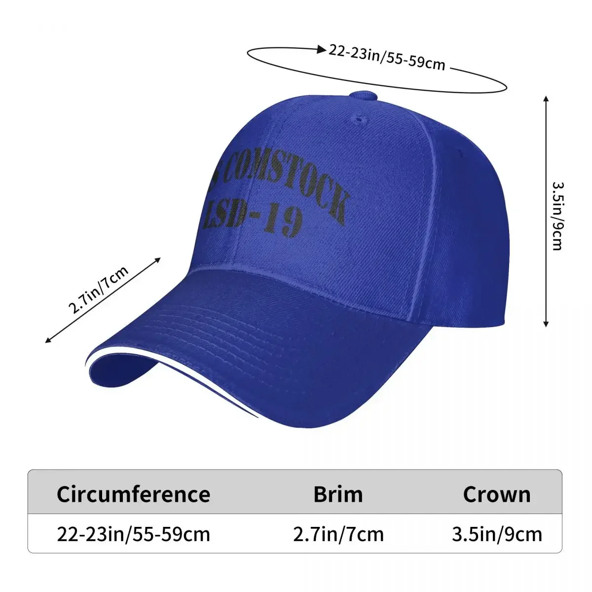 USS COMSTOCK (LSD-19) SHIP'S STORE Baseball Cap Brand Man Caps Icon Wild Ball Hat Golf Hat Women Men'S