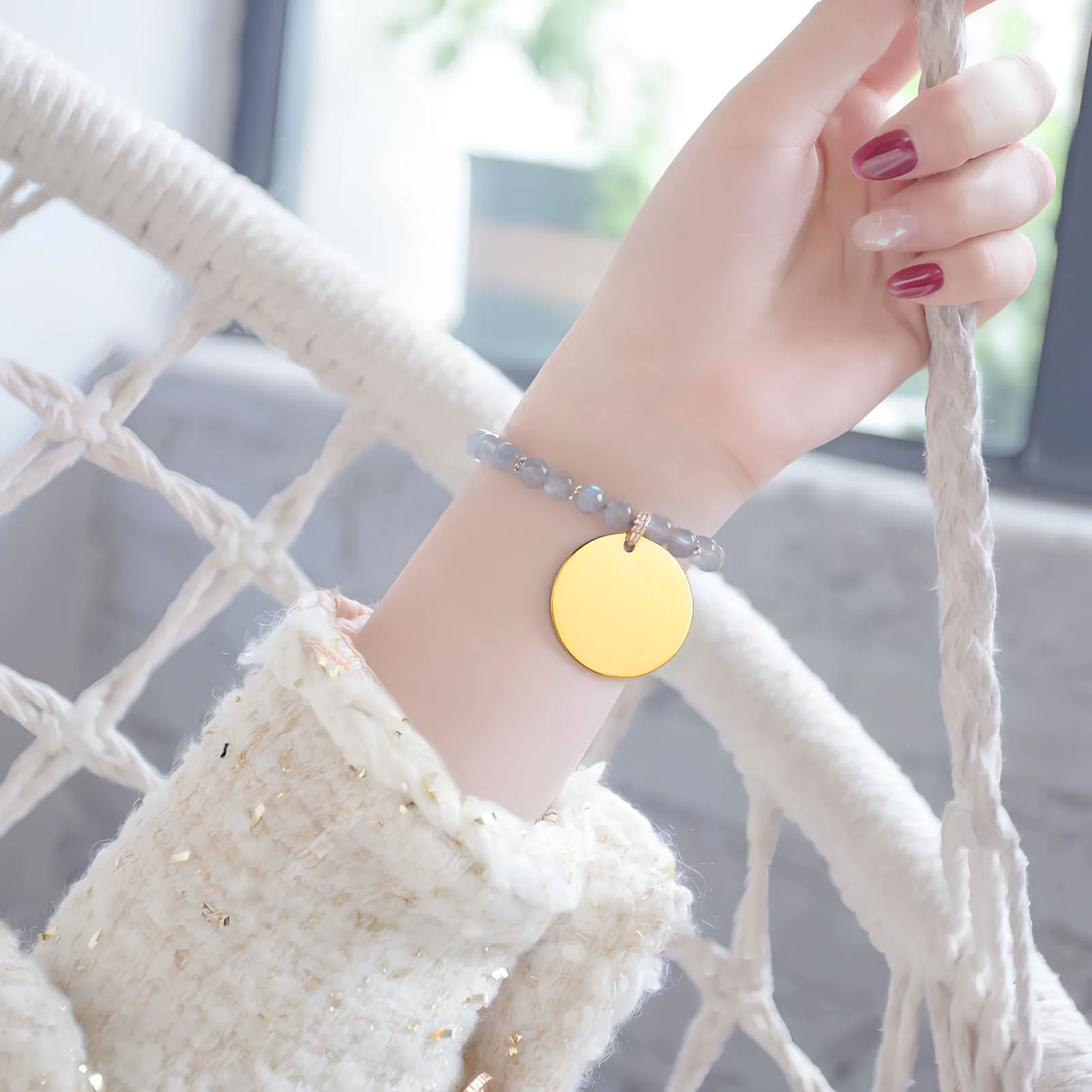 

10Pcs Stainless Steel Round Pendant Charms Flat Disc Blanks for Jewelry Crafting Engraving Stamping Tags Flat Round Charms