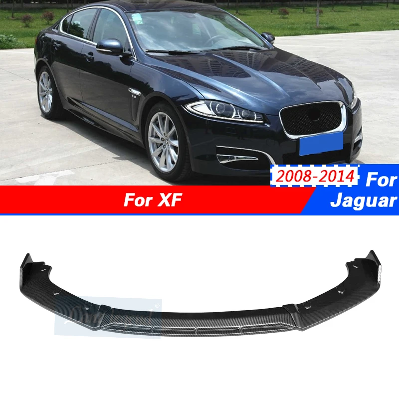 High Quality Front Lip Spoiler Apron For Jaguar XF 2008-2014 Body Kit Bumper Chin Shovel Guard Car Styling tools