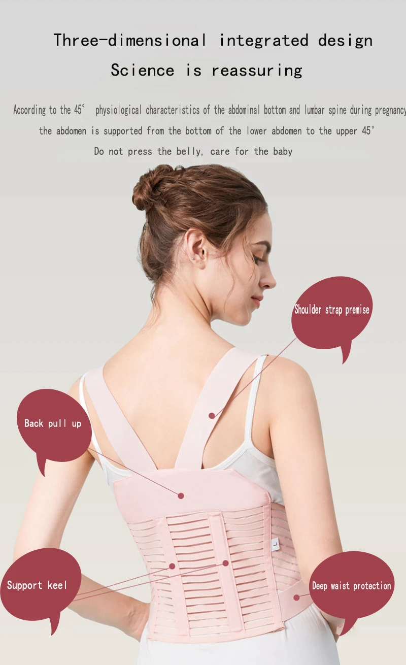Belly Support Belt for Pregnant Women, Professional Pregnancy Belt for Mid to Late Pregnancy