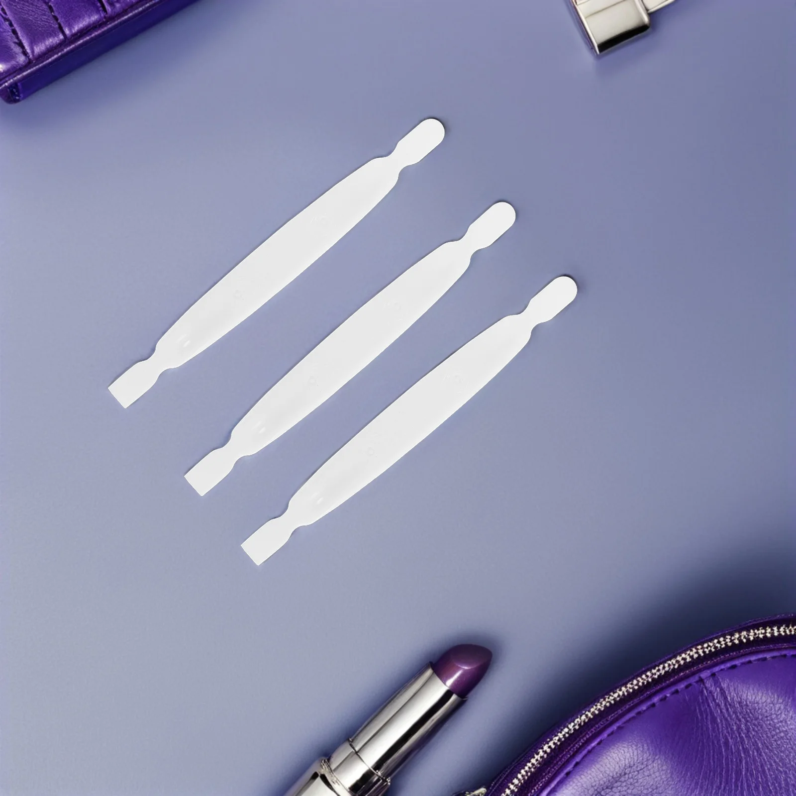 100pcs Double Eyelid Tape Forks Curved Design Portable Eyelid Makeup Tool For Beginner Friendly Makeup Aid Rods