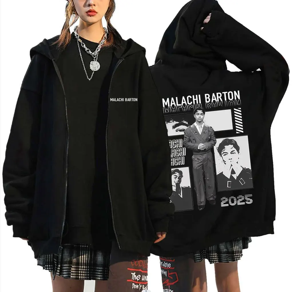 

Malachi Barton Tour 2026 Zipper Hoodie Men's Women Clothing Fashion Vintage Zip Up Jacket Male Fleece Cotton Zip Up Sweatshirt