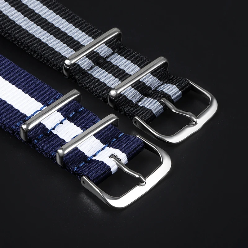 16mm 18mm 20mm 22mm Nylon Army Sports Fabric Belt Watch Strap for Samsung Galaxy Watch 6/5/4/3 for Women Men Universal Bracelet image 3