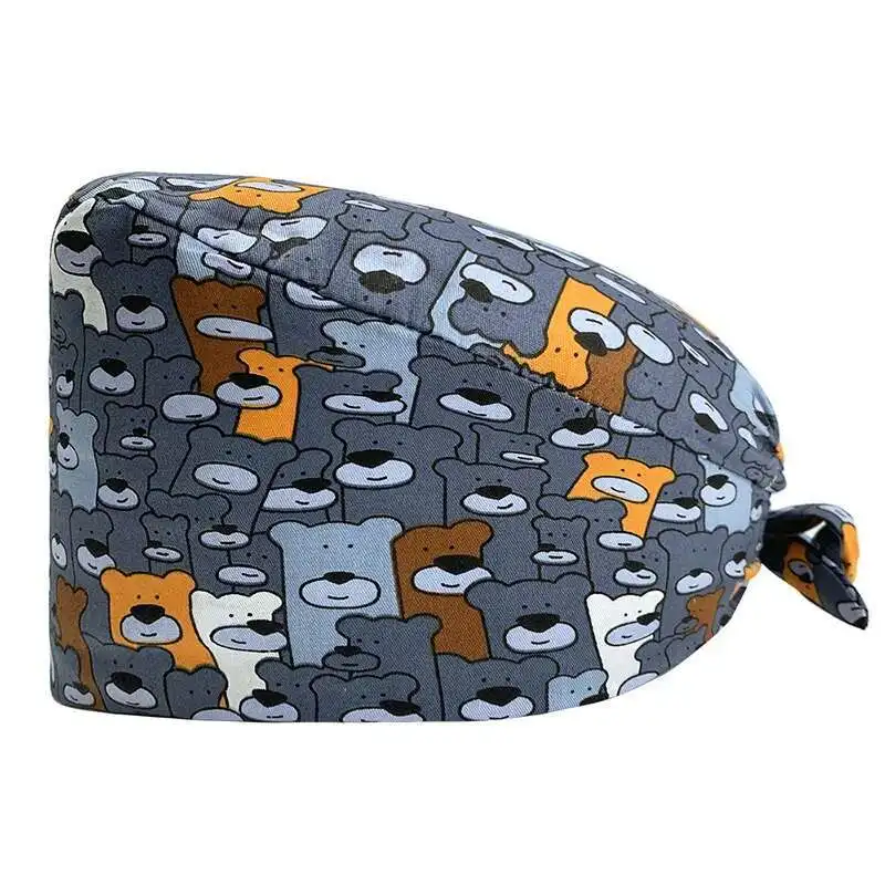 

Women, Pure Cotton Nurse, Cute Dentist Cap For Men, Elastic Printed Thin Design, Surgical Operating Room Physician