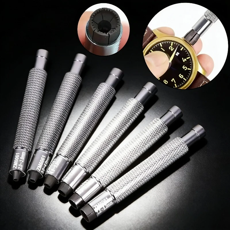 Ferramenta Ajustável de 2-8mm para Enrolar Coroas de Relógios Mecânicos Manuais - Kit Profissional de Precisão para Relojoeiros