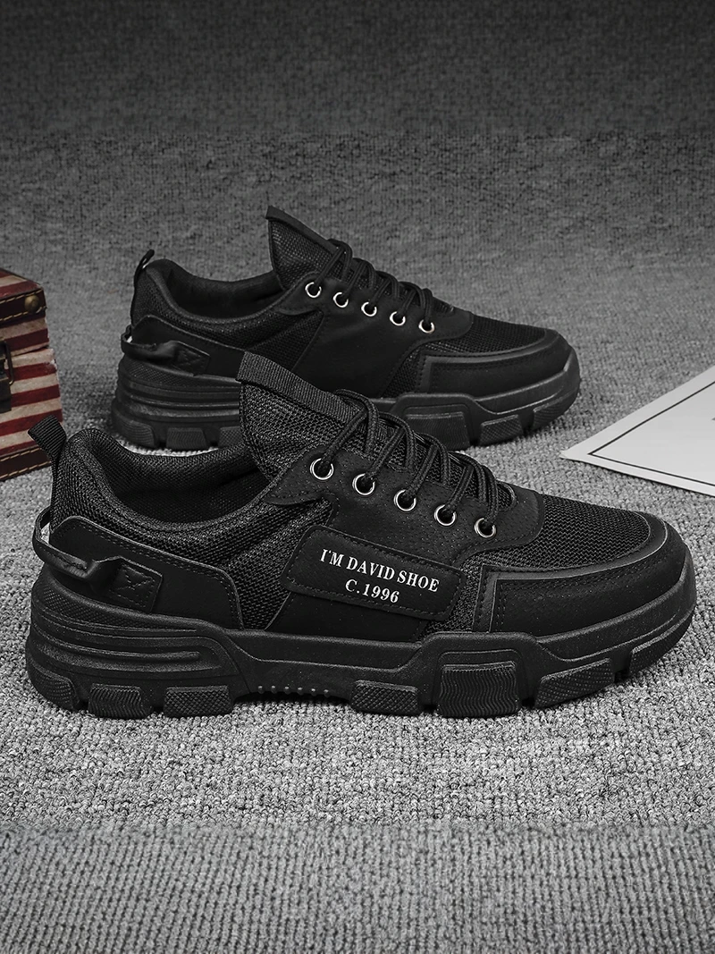 Men's Safety Shoes Lightweight Sport Work Boots Fall Construction Site Welding Shoes Waterproof Anti-slip Wear-resistant