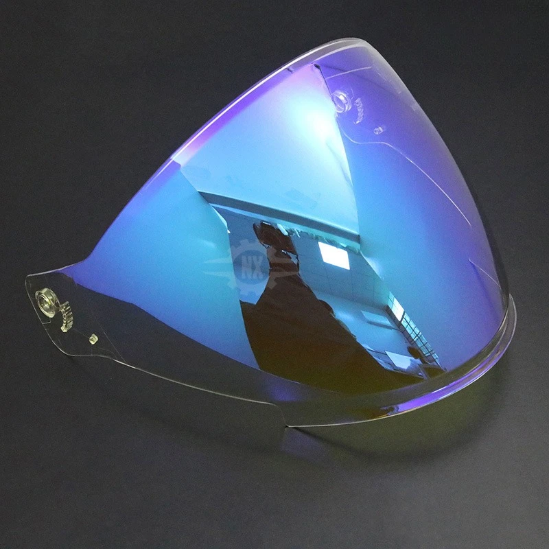 Electroplated Sunshade Helmet Replacement Lens, UV‑Protection Visor for Morris S30 / 263 Motorcycle Half Helmet