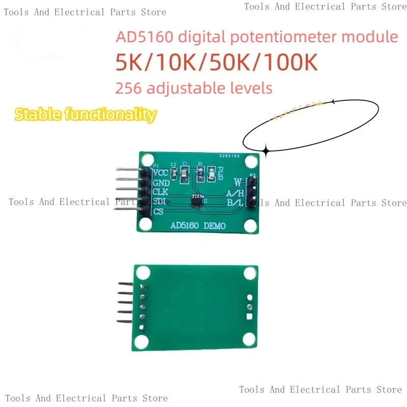 Digital Module AD5160 Potentiometer AD5160 5K/10K/50K/100K 256 Step Adjustable