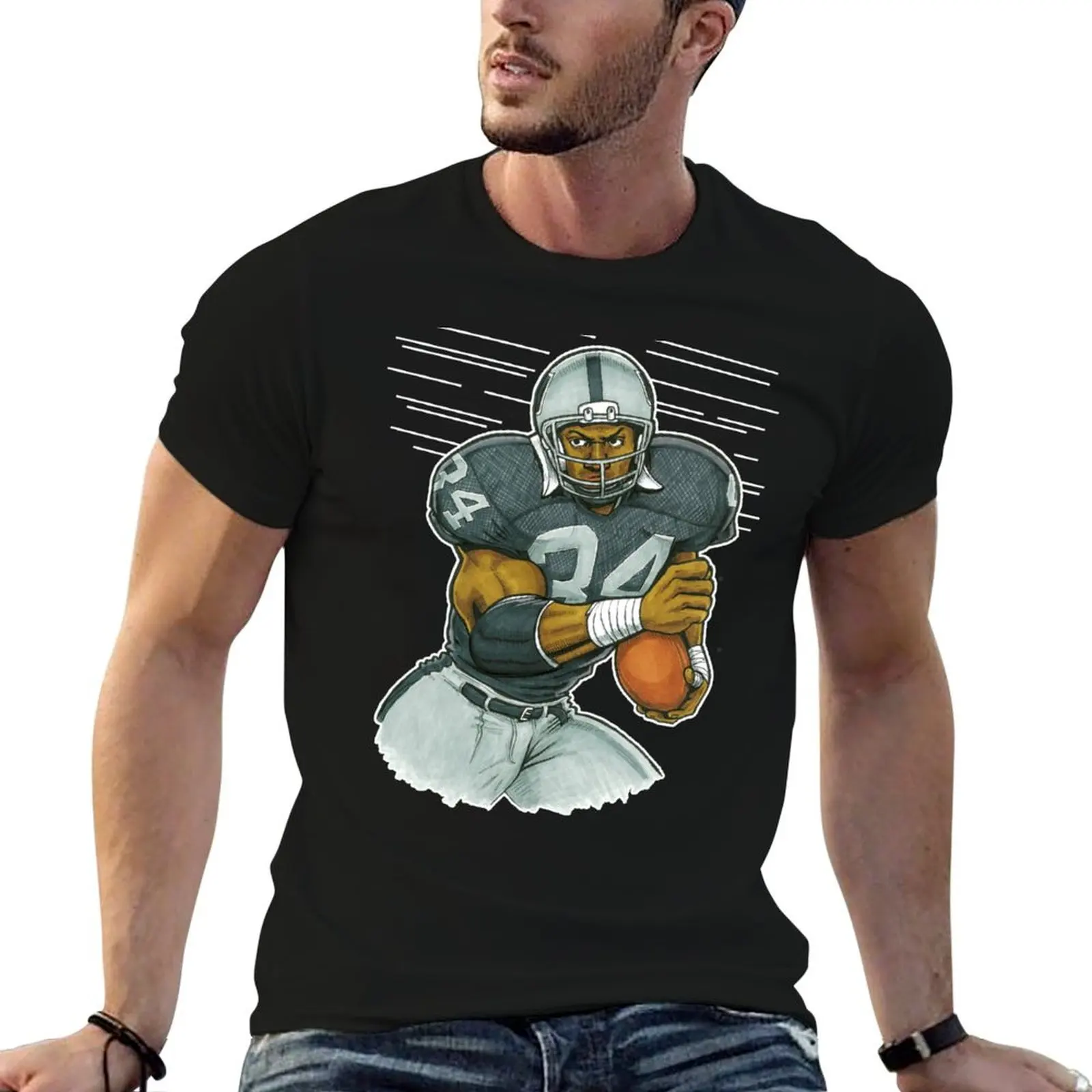 

Bo Jackson (Black) T-Shirt luxury clothing labubu Man t-shirt mens shirts graphic tee