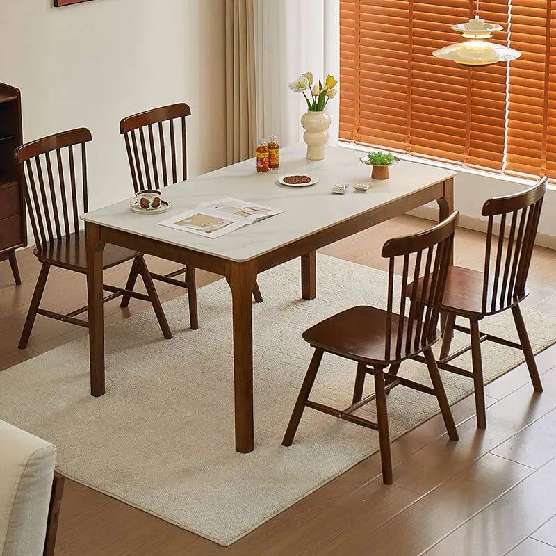 Interior Modern Seating Room Dining Tables Coffee Solid Wood Living Room Dining Tables Mesa Redonda Comedor Interior Furniture