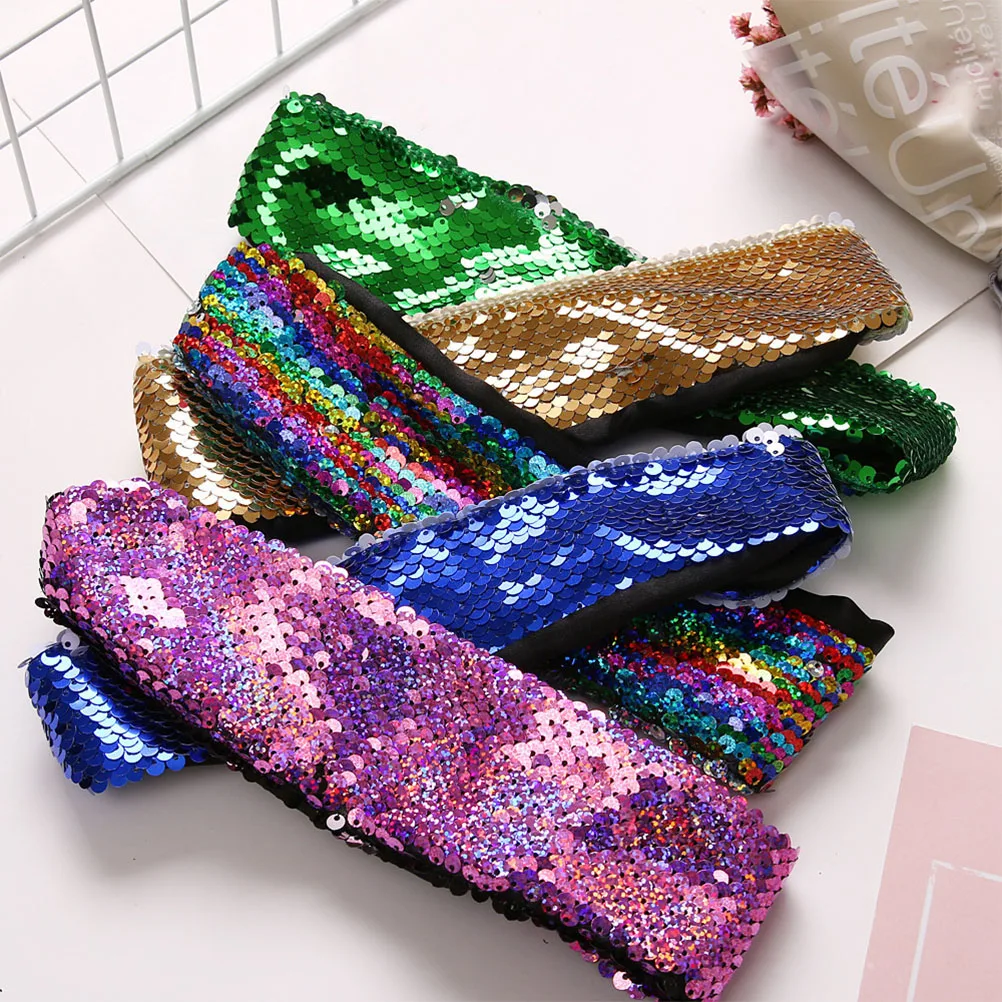 

6PCS Sequins Hair Sparkly Lightweight Comfortable Glitter Accessories Women Girls Party Stylish Headwear Headdress Everyday