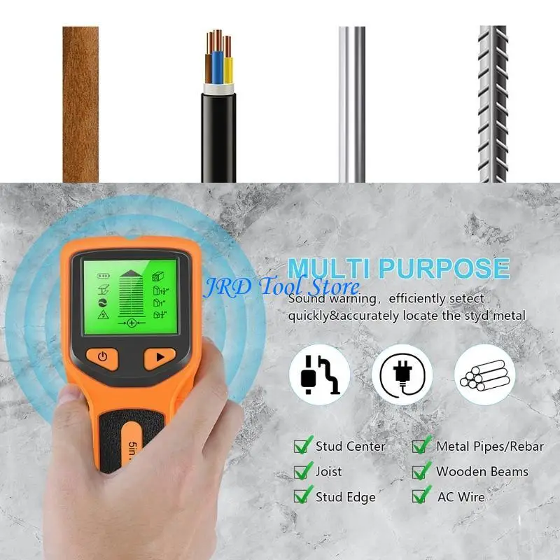 A2UD 5 en 1 buscador pernos escáner pared electrónica pared para alambre metal y aire acondicionado madera