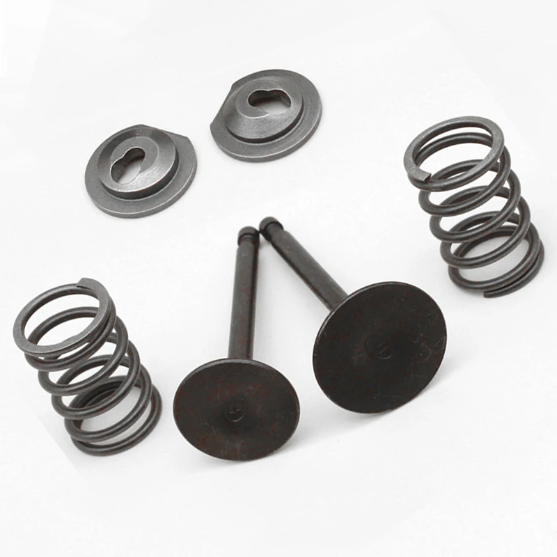 Kit pegas katup gergaji mesin, untuk Honda GX160 GX200 168F 170F 5,5hp-6,5hp mesin bensin Valve mesin pemotong rumput pegas
