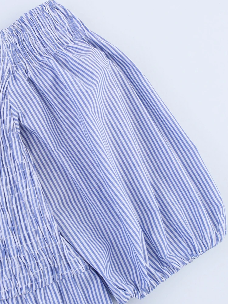 ผลิตภัณฑ์ใหม่ฤดูร้อนสไตล์ยุโรปและอเมริกาแฟชั่นสตรีเย็บปักถักร้อยลายปิดไหล่คอตรงชุดมิดิ