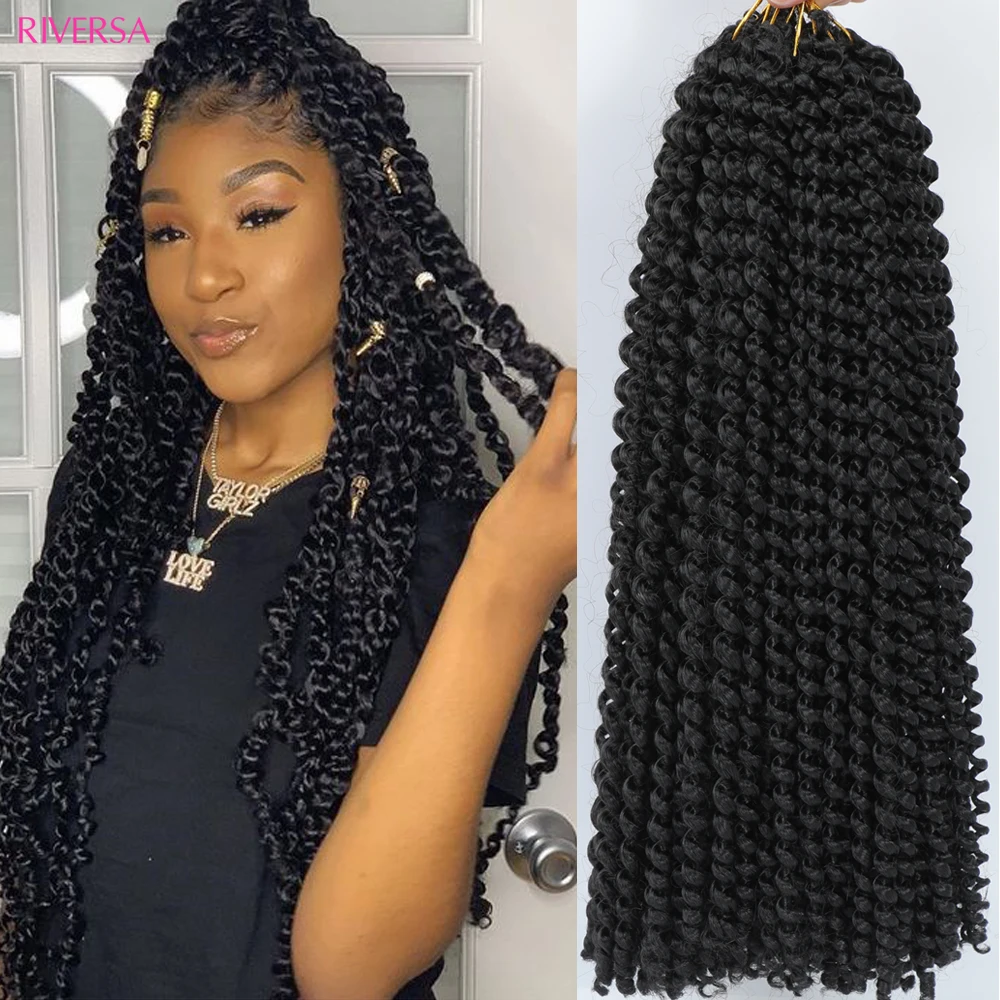 18 Inch Passie Verdraait Haar Vlechten 1- 8 Packs Water Wave Gehaakt Haar Voor Vrouwen & Meisjes Passie Lente Vlechten Hair Extensions