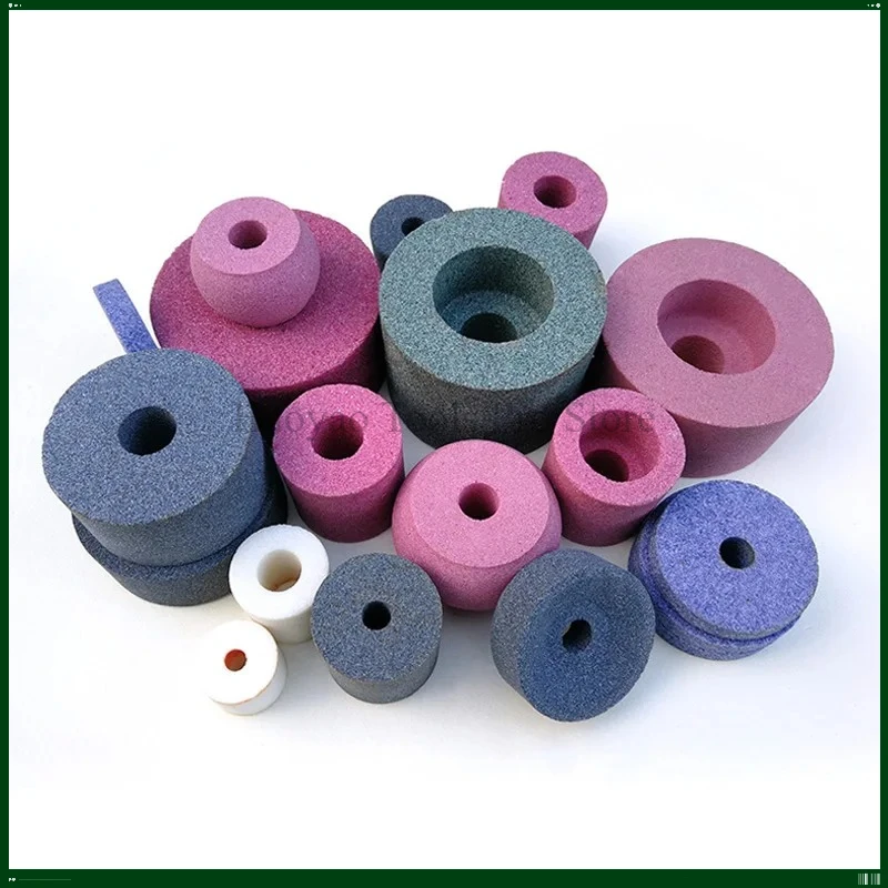 10pcs Through-hole Grinding Wheel PA Chrome White Brown Corundum Inner Circle Sanding Small Grinding Head Wheel Abrasive Tools